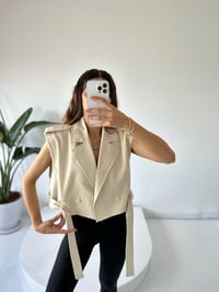 Jamie Krem Kısa Trençkot GausCEKETGU001699