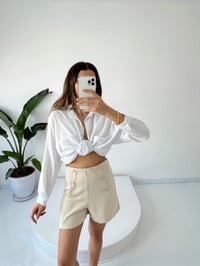 Juana Bej Gold Düğmeli ŞortGausŞORTGU001314