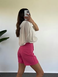 Juana Pembe Gold Düğmeli Şort GausŞORTGU001190