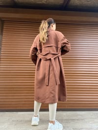 Kahverengi Premium TrençkotGausKABANGU00472