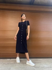 Koyu Lacivert Triko Elbise GausELBİSEGU00463
