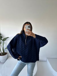 Lacivert Premium Örme KazakGausKAZAKGU002120