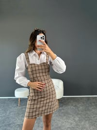 Lavia Ekose Tüvit Gömlekli Elbise GausELBİSEGU002363