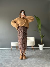 Leopar Tül Astarlı Tasarım Etek GausETEKGU002306
