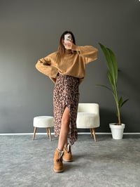 Leopar Tül Astarlı Tasarım Etek GausETEKGU002306