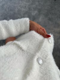 Luxury Beyaz Yumuşak HırkaGausHIRKAGU002400