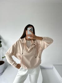 Minsu Bej Oys Kumaş SweatshirtGausSWEATSHIRTGU002277