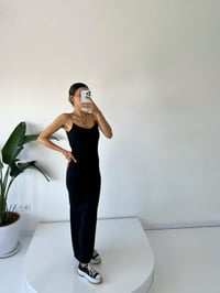 Mirinda Siyah Sırt Dekolteli Maxi ElbiseGausELBİSEGU001762