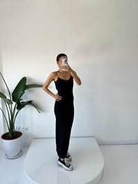 Mirinda Siyah Sırt Dekolteli Maxi ElbiseGausELBİSEGU001762