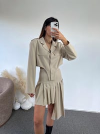 Noemi Bej Tasarım Blazer CeketGausCEKETGU00921