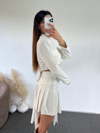 Noemi Beyaz Tasarım Blazer Ceket GausCEKETGU00920