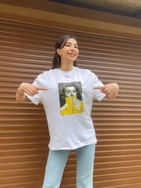 Orijinal Marka Baskılı Beyaz Oversize TshirtGausTSHIRTGU00132