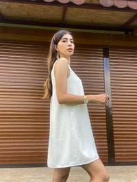 Orijinal Marka Beyaz Astarlı Elbise GausELBİSEGU00375