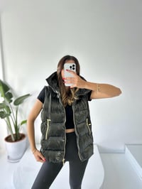 Parlak Haki Şişme Yelek GausYELEKGU002003