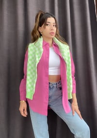 Pembe Oversize Gömlek GausGÖMLEKGU00146