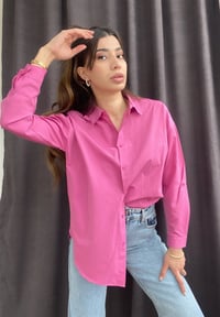 Pembe Oversize Gömlek GausGÖMLEKGU00146