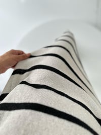 Polo Yaka Marin Merserize Çizgili ElbiseGausELBİSEGU001719