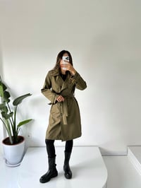 Premium Haki Astarlı Uzun TrençkotGausKABANGU002000