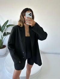 Premium Oversize Siyah Blazer Ceket GausCEKETGU001739