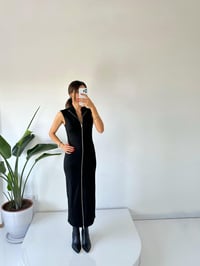 Premium Siyah Fermuarlı Basic ElbiseGausELBİSEGU001898