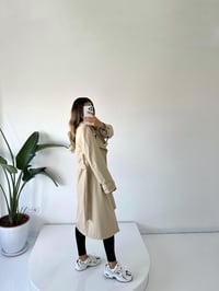 Premium Taş Astarlı Uzun TrençkotGausKABANGU001794