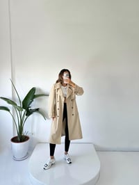 Premium Taş Astarlı Uzun TrençkotGausKABANGU001794