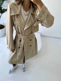 Premium Taş Astarlı Uzun TrençkotGausKABANGU001794