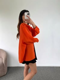 Premium Turuncu Basic Salaş GömlekGausGÖMLEKGU00963