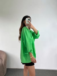 Premium Yeşil Basic Salaş GömlekGausGÖMLEKGU00964