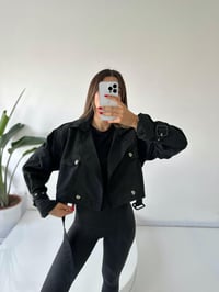 Siyah Kısa Astarlı TrençkotGausCEKETGU001921