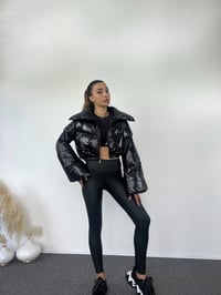 Siyah Kısa Şişme MontGausMONTGU00577