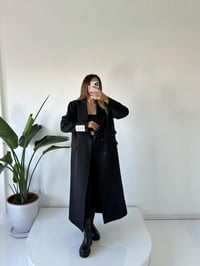 Siyah Kol Detaylı Premium TrençkotGausKABANGU001908