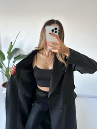 Siyah Kol Detaylı Premium TrençkotGausKABANGU001908