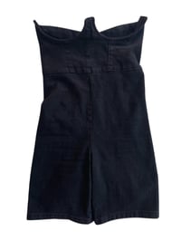 Siyah Korse Detaylı Kolsuz Tulum GausTULUMGU00362