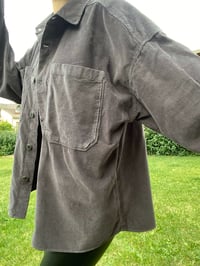 Siyah Oversize Kadife GömlekGausGÖMLEKGU00061