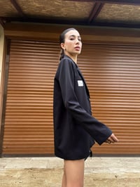 Siyah Oversize Premium Blazer Ceket GausCEKETGU00469