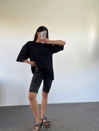 Siyah Oversize Tshirt GausTSHIRTGU00936