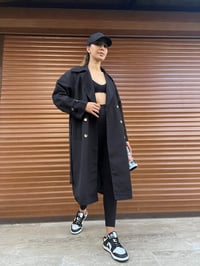 Siyah Premium TrençkotGausKABANGU00477