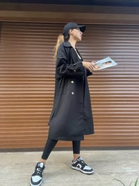 Siyah Premium TrençkotGausKABANGU00477