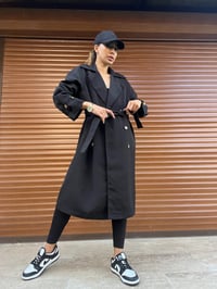 Siyah Premium TrençkotGausKABANGU00477