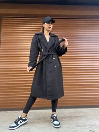 Siyah Premium TrençkotGausKABANGU00477