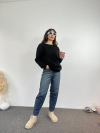 Siyah Şardonlu Basic Sweat GausSWEATSHIRTGU00708