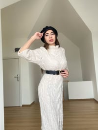 Suave Krem Uzun ElbiseGausELBİSEGU00094