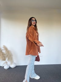 Taba Oversize Kadife Gömlek GausGÖMLEKGU00528