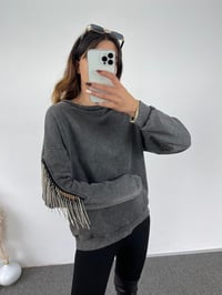 Tasarım Taşlı Muadil SweatshirtGausSWEATSHIRTGU00766
