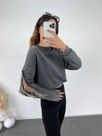 Tasarım Taşlı Muadil SweatshirtGausSWEATSHIRTGU00766