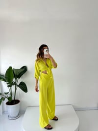 Tierra Sarı Gömlek Detaylı TulumGausTULUMGU001488