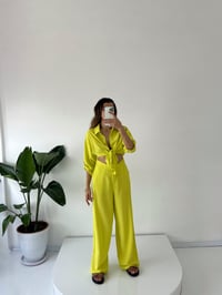 Tierra Sarı Gömlek Detaylı TulumGausTULUMGU001488