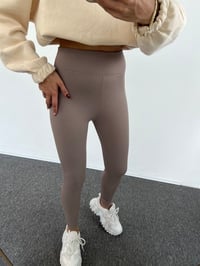 Toprak Rengi İçi Şardonlu Fitilli TaytGausTAYTGU00611