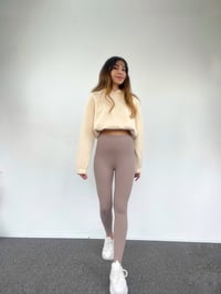 Toprak Rengi İçi Şardonlu Fitilli TaytGausTAYTGU00611